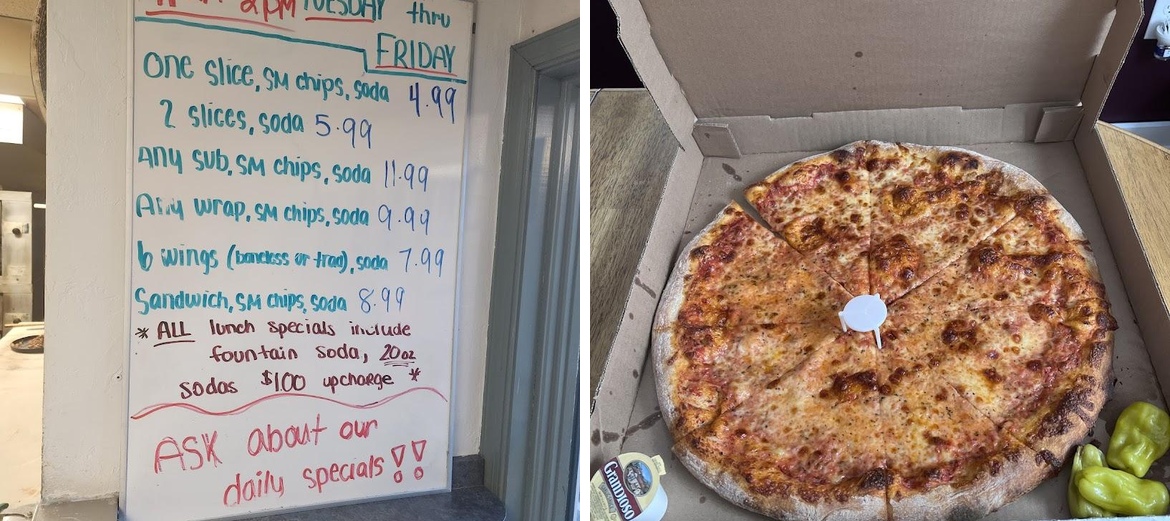 Trail Pizza and Subs Menu