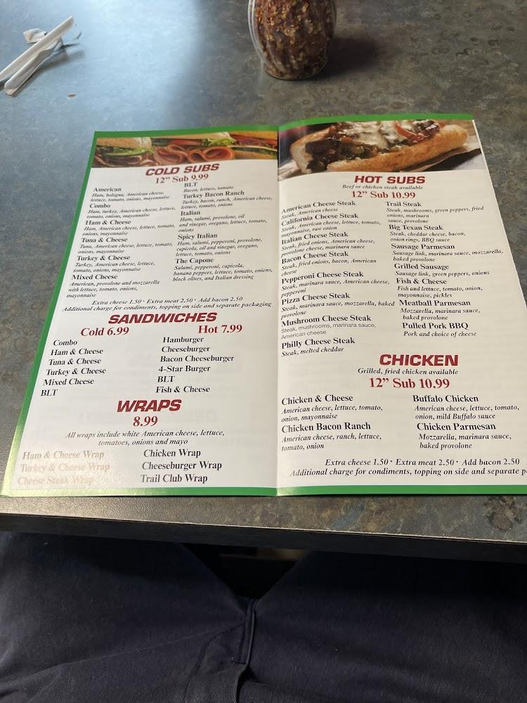 Trail Pizza and Subs Menu image 2